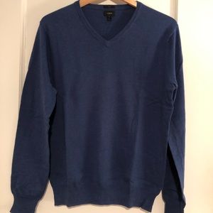 Men’s JCrew cotton and cashmere v-neck sweater